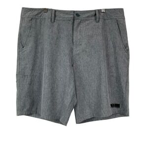 Wave Life Men's Size 38 Gray Heather Performance Hybrid Shorts 9in Inseam